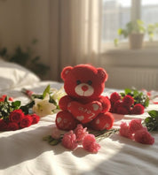 Red Love Teddy Bear Plush Toy