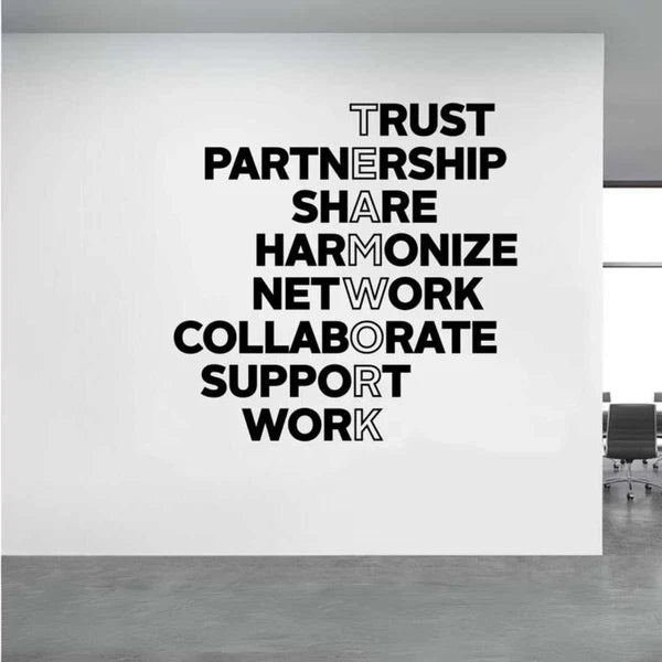 Teamwork Wall Motivational Decor